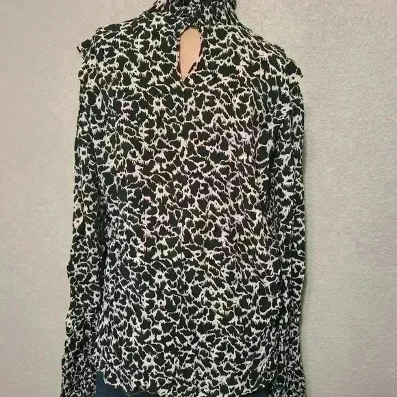 NWOT ISABEL MARANT Étoile Yoshi Ruffled Printed Crepe De Chine Blouse - Picture 7 of 7